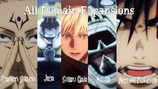 All Domain Expansions in Jujutsu Kaisen Season 1 [upl. by Adnac]