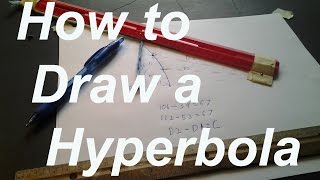 How to Draw a Hyperbola Using String and a Ruler  Tutorial [upl. by Steady]