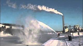 Modified Ariens Snowblower blowing snow [upl. by Holden]