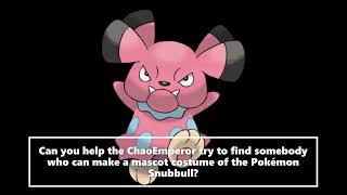 New Pokemon Mascot Costume Ideas Snubbull Pokemon Gold and Silver [upl. by Caasi922]