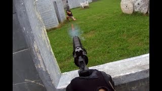 50 Caliber Paintball Revolver Gameplay  Insane Paintball 10142017 [upl. by Aenal]