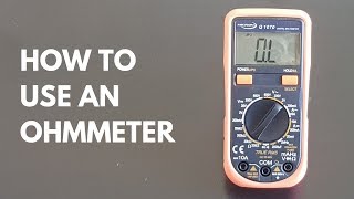 How to use an ohmmeter [upl. by Kenway49]