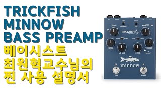 TRICKFISH MINNOW BASS PREAMP 찐 사용설명서 bassist 최원혁 [upl. by True]