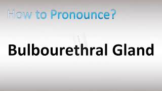 How to Pronounce Bulbourethral Gland [upl. by Lizzie18]