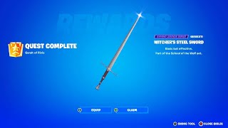 Deal Melee Weapon Damage to Opponents  Fortnite Geralt of Rivia Quests [upl. by Aehcim]