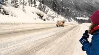 Triggered avalanche caught on camera in BCs Kootenay Pass [upl. by Talich]