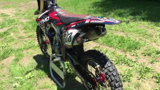 2015 Crf250r Dual Yoshimura exhaust [upl. by Plotkin58]