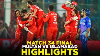 PSL 9  Full Highlights  Multan Sultans vs Islamabad United  Match 34 Final  M2A1A [upl. by Bore168]