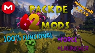 PACK DE 62 MODS ÚTILESGENIALES Y SIN LAG PARA MINECRAFT 1710  Mega [upl. by Mehcanem]