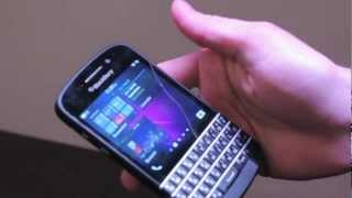 Hands on with the BlackBerry Q10 with Jeff Gadway from BlackBerry [upl. by Creedon466]