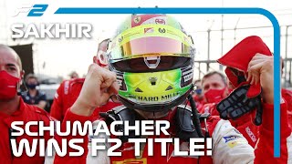 Mick Schumacher WINS 2020 FIA Formula 2 Championship  2020 Sakhir Grand Prix [upl. by Attenaz301]