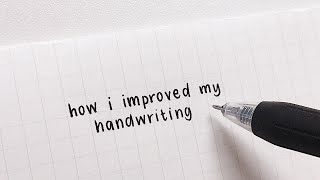 how i improved my handwriting [upl. by Peale]