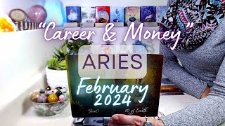 ARIES quotCAREERquot February 2024 A New Opportunity For Long Term Growth  Full Speed Ahead [upl. by Nosittam]