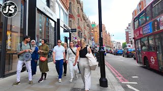 The Posh Chelsea to Knightsbridge  London UK Walk July 2024 [upl. by Peskoff]