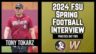 FSU QBs Tony Tokarz Spring Practice Day Two Interview  FSU Football  Warchant TV FSU [upl. by Nezam493]