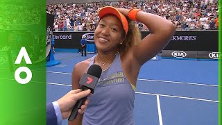 Naomi Osaka on court interview 3R  Australian Open 2018 [upl. by Racso]