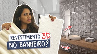 Revestimento 3D no banheiro pode [upl. by Manup]