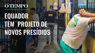 Equador presidente Daniel Noboa apresenta presídio de segurança máxima [upl. by Linnet643]