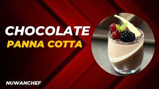 Creamy Chocolate Panna Cotta Recipe nuwanchef pannacottarecipe chocolate homemade recipe [upl. by Nathan354]