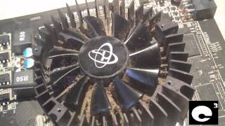 Replacing seized fan on XFX Radeon HD 6750 Graphics Card [upl. by Morrill]