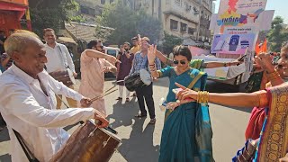 Ibrahim Bhai Kacchi Dholi Baja at Girgaoncha Gudi Padwa  Dholi Baja  Mumbaiche Aakarshan [upl. by Schiro]