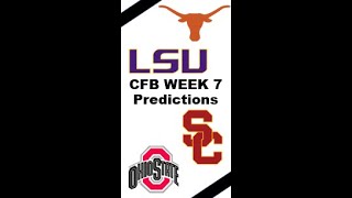 Week 7 CFB Predictions [upl. by Cardew846]