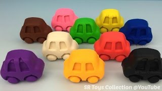 Fun Creative with Play Doh Cars and Chinese Lantern Cookie Cutters [upl. by Adleme]