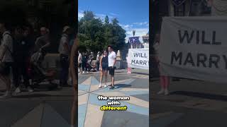 Witty Man STUNS Crowd With EPIC Disney PROPOSAL shorts disney CC jennifermunoz492 [upl. by Terrence]