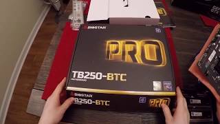 Tabletop build  Mining rig with Biostar TB250BTC [upl. by Secundas]