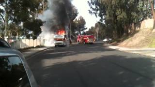 Paradise Hills San Diego CA RV Fire of 04232014 [upl. by Wescott127]