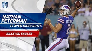 Nathan Petermans Best Plays vs Philadelphia  Bills vs Eagles  Preseason Wk 2 Player Highlights [upl. by Nowed]