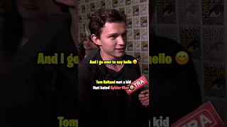 Tom Holland Met A SpiderMan Hater [upl. by Behn]