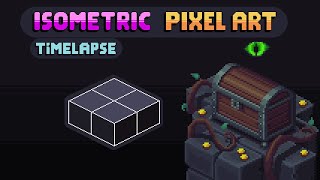 Chest  Isometric Pixel Art Timelapse [upl. by Ricca]