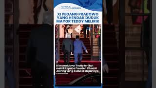 Lirikan Tajam Mayor Teddy Lihat Xi Jin Ping Pegang Prabowo yang Menunduk Hendak Duduk [upl. by Odlo965]