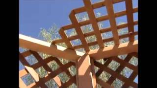 How to Build a Gazebo  17Installing Gazebo Roof Lattice [upl. by Terrie298]