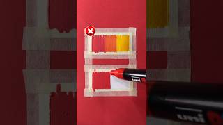 How to make a Gradient from Red to Yellow with paint markers 🎨✨ tutorial howtodraw stepbystep [upl. by Zaslow]