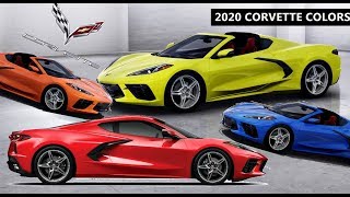 2020 Corvette Stingray C8 All Colors [upl. by Cutter]