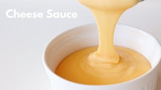 EASY HOMEMADE CHEESE SAUCE RECIPE  NACHO CHEESE SAUCE RECIPE [upl. by Ilujna]