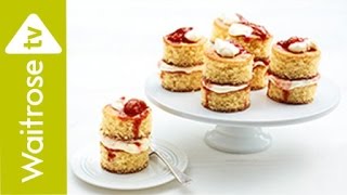 Mini Victoria Sponges  Waitrose [upl. by Jasik]