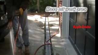 How To Install Trench Drain in Driveway NDS Channel Drain Driveway Drain by Apple Drtains [upl. by Gena417]