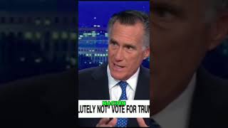 NO VOTARÁ POR TRUMP Republicano Mitt Romney donaldtrump joebiden [upl. by Sakram]