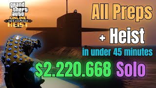 How I do all the Preps  Heist in under 45 minutes  Panther Statue  Cayo Perico Heist uncut [upl. by Zippora]