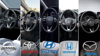 2018 Camry vs Accord vs Mazda6 vs Altima vs Sonata INTERIOR  MidSize Sedan Challenge [upl. by Aihseyk]