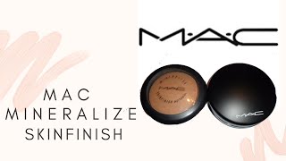 MAC Mineralize Skinfinish Natural Dark Tan Review [upl. by Enivid234]