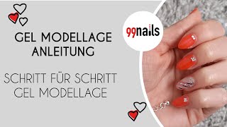 Gelnägel selber machen Tutorial Anleitung Gelnägel Set  99nails Nagelstudio für Zuhause [upl. by Yelik306]