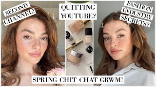 My Spring ChitChat GRWM Everyday Makeup tutorial [upl. by Yemiaj]