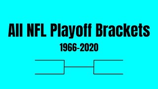 Every NFL Playoff Bracket Super Bowl era [upl. by Nylassej]