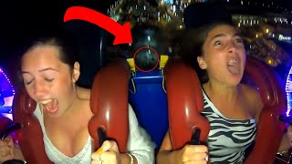 Slingshot Ride Girl Fail Compilation  Funny and Shocking Moments 46 [upl. by Caleb]