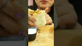 Delicious Shawarma mukbang food asmr burrito youtubeshorts shawarma shortsvideo shorts yt [upl. by Vanzant]