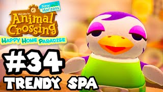 Animal Crossing Happy Home Paradise  Part 34  Trendy Spa [upl. by Viviyan]